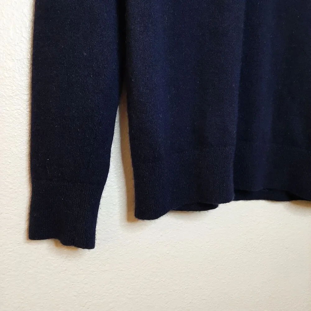 Vince Sweater Black Women Size XS 100% Cashmere Pullover V-Neck Long Sleeves - Picture 6 of 11